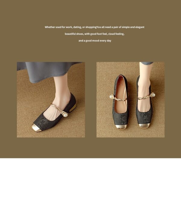 Women's Retro Plus-Size Chunky-Heel Pumps - Image 13