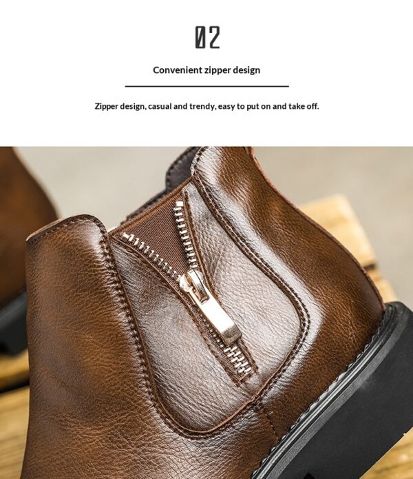 Slip-on Business High-top Casual Ankle Boots - Image 16