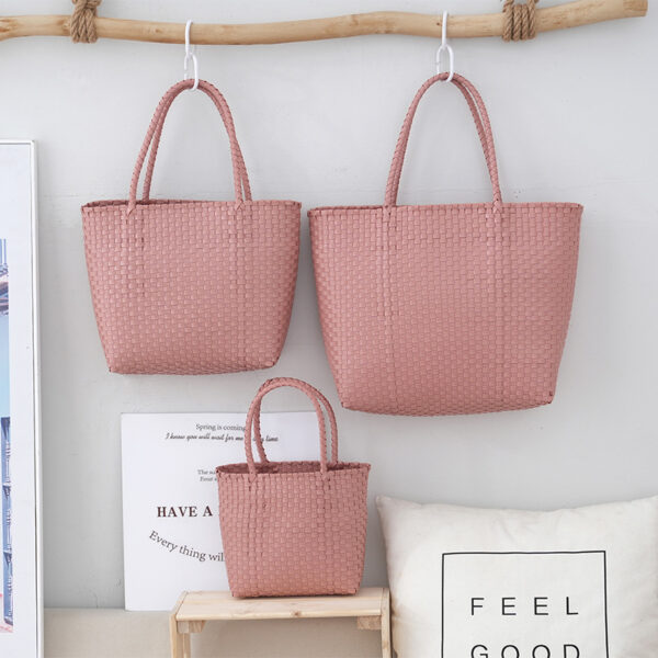 Women's Large-Capacity Woven PVC Beach Bag - Image 8