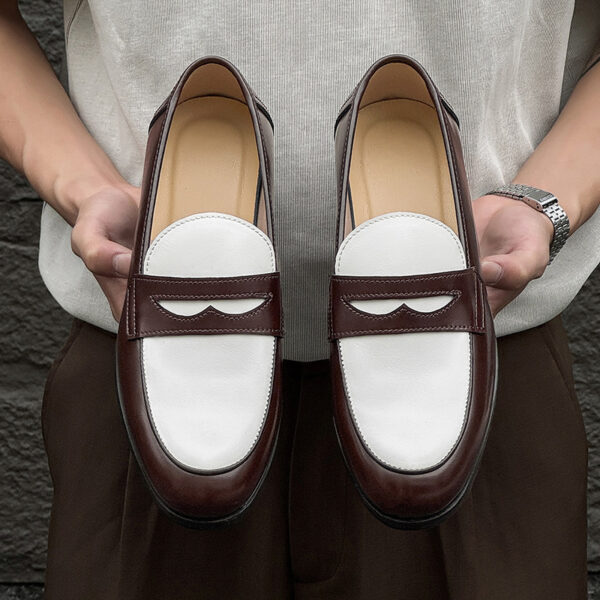 New Stylish All-match Mens Slip-on Casual Leather Shoes - Image 2