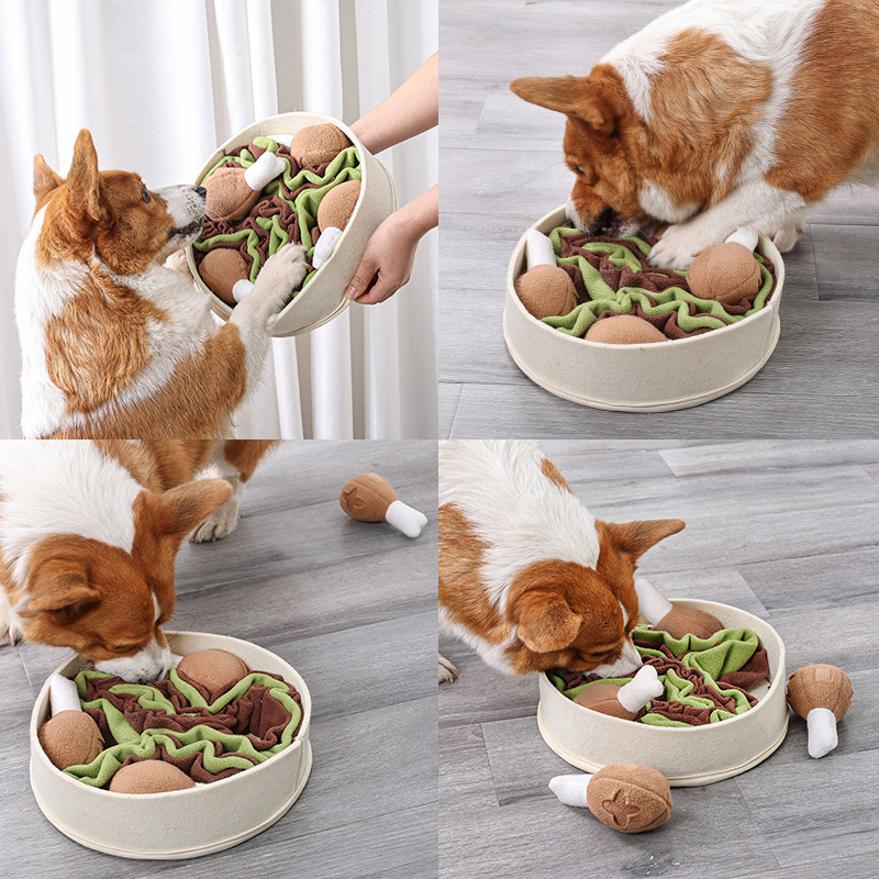 Dog Relieving Chicken Leg Bucket Sniff Toys - Image 1