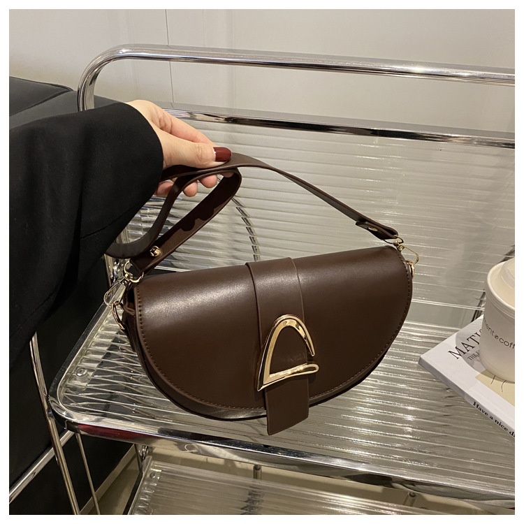High-end, Fashionable Single-shoulder Bag Niche Saddle Bag