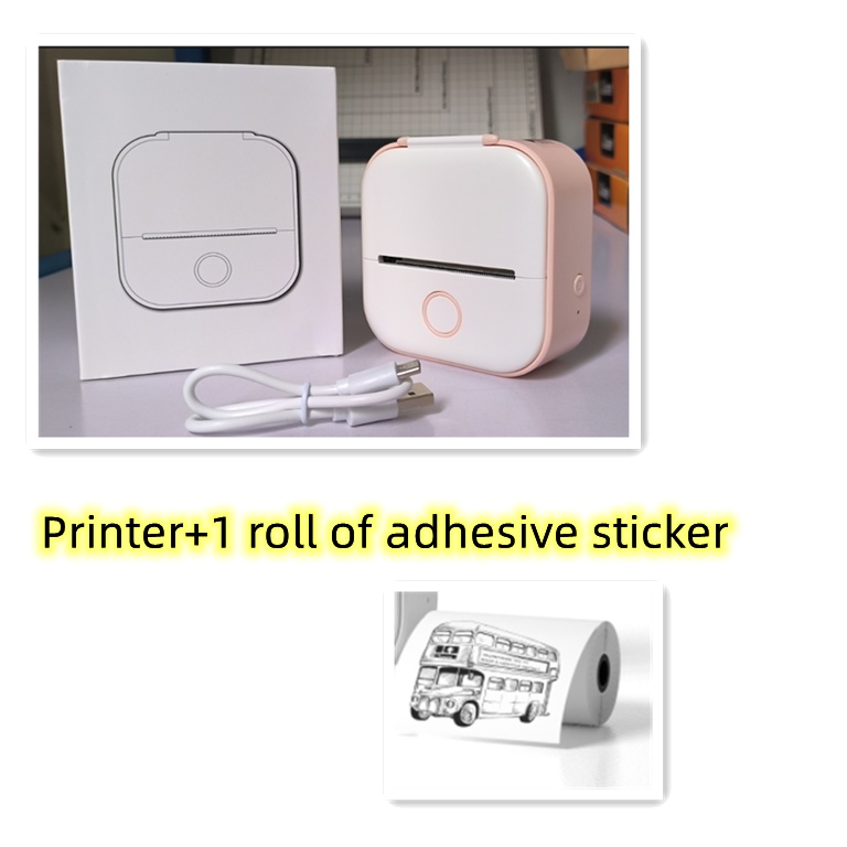 Portable Mini Thermal Label Printer Home Photo Printer Student Wrong Question Printer Bluetooth-compatible Mini Label Printer Price Tag - Image 47