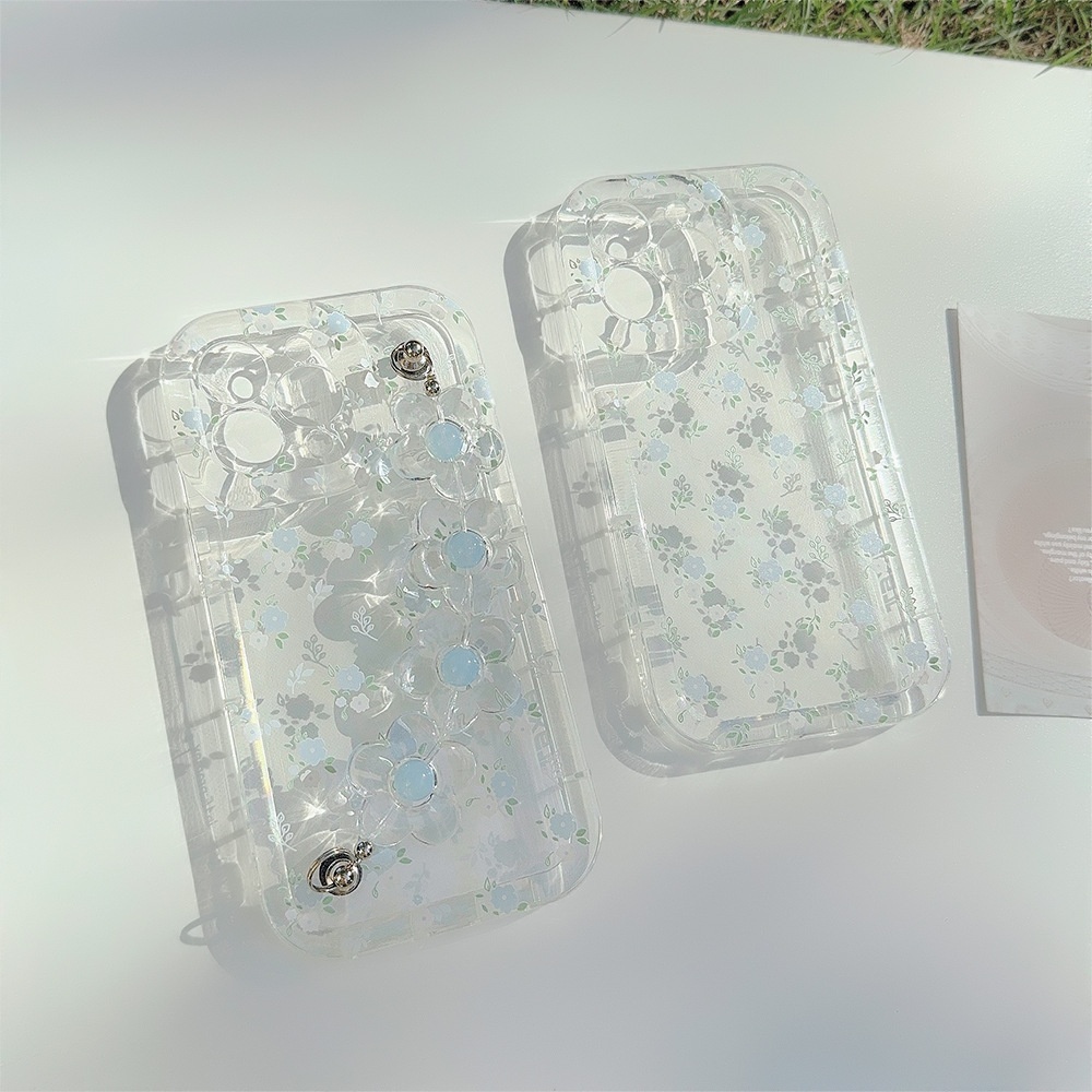Fresh And Summery Blue Floral Phone Case - Image 15