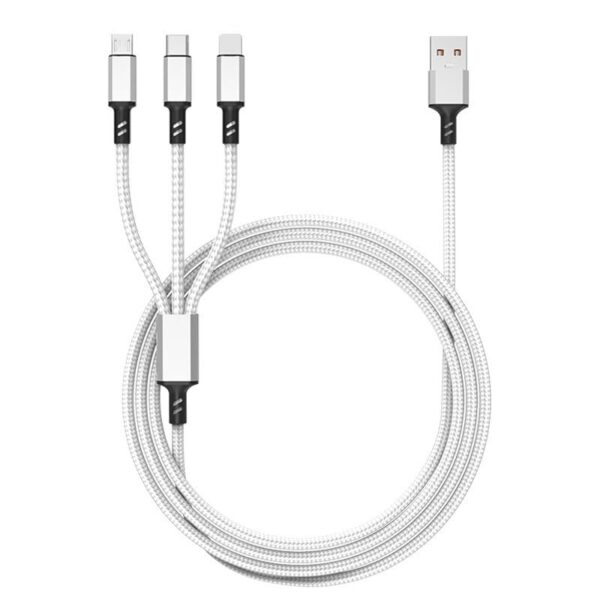 Charging Cable Cell Phone Charger Cord For Type C Micro USB 3 In 1 - Image 2