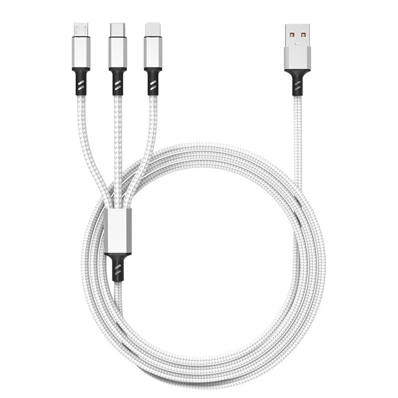 Charging Cable Cell Phone Charger Cord For Type C Micro USB 3 In 1 - Image 2