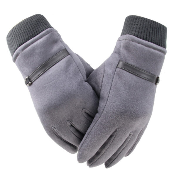 Winter Men's Gloves Suede - Image 7