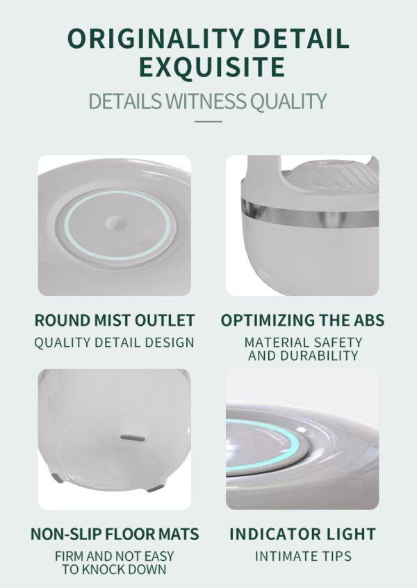Anti Gravity Humidifier Water Drop Backflow Aromatherapy Machine Large Capacity Office Bedroom Quiet Heavy Fog Household Sprayer - Image 13