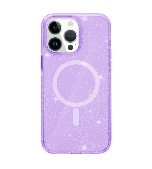 Transparent Glitter Magnetic Phone Case With Drop-resistant Hard Shell - Image 2