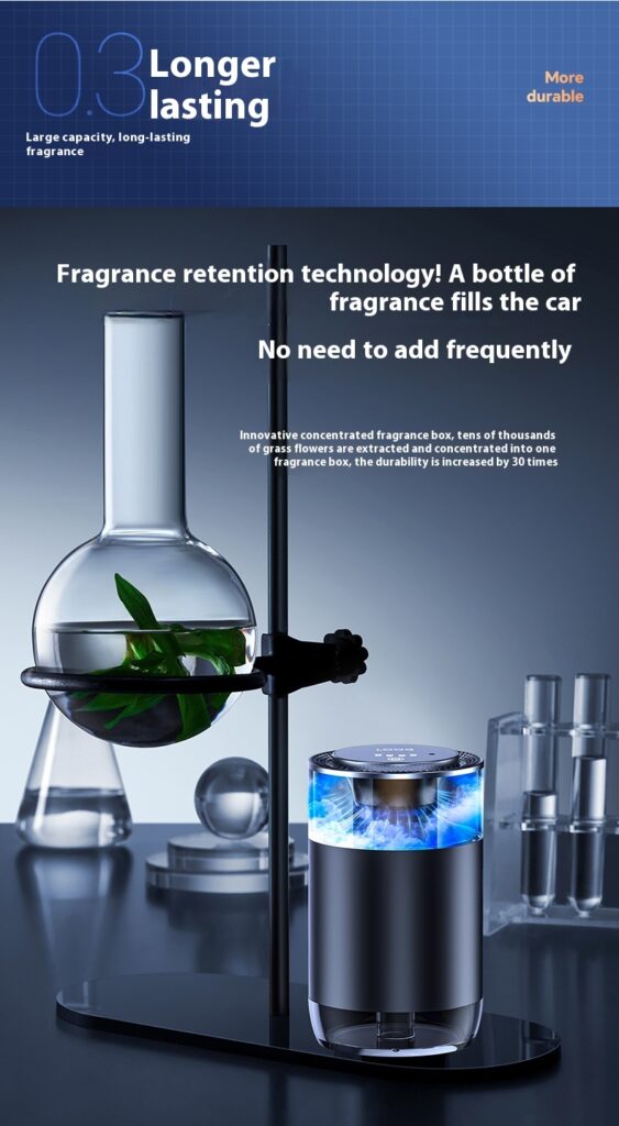 Car Aromatherapy Diffuser Cloud Mist Air Freshener Auto Decoration Natural Fragrance Auto Decoration Tool For RVs Trucks Sedans