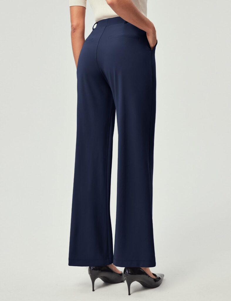 Womens High-Waisted Stretchy Work Business Casual Pants