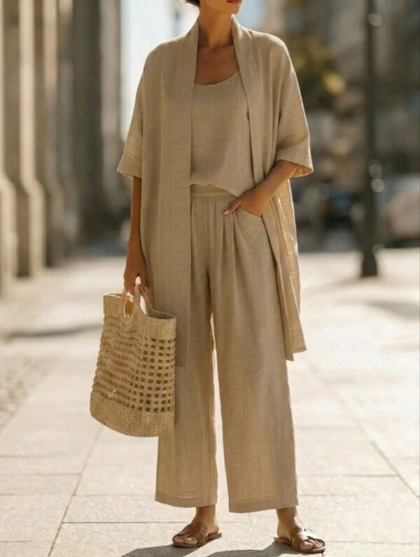 Resort-style Cozy And Casual Three-piece Set - Image 10