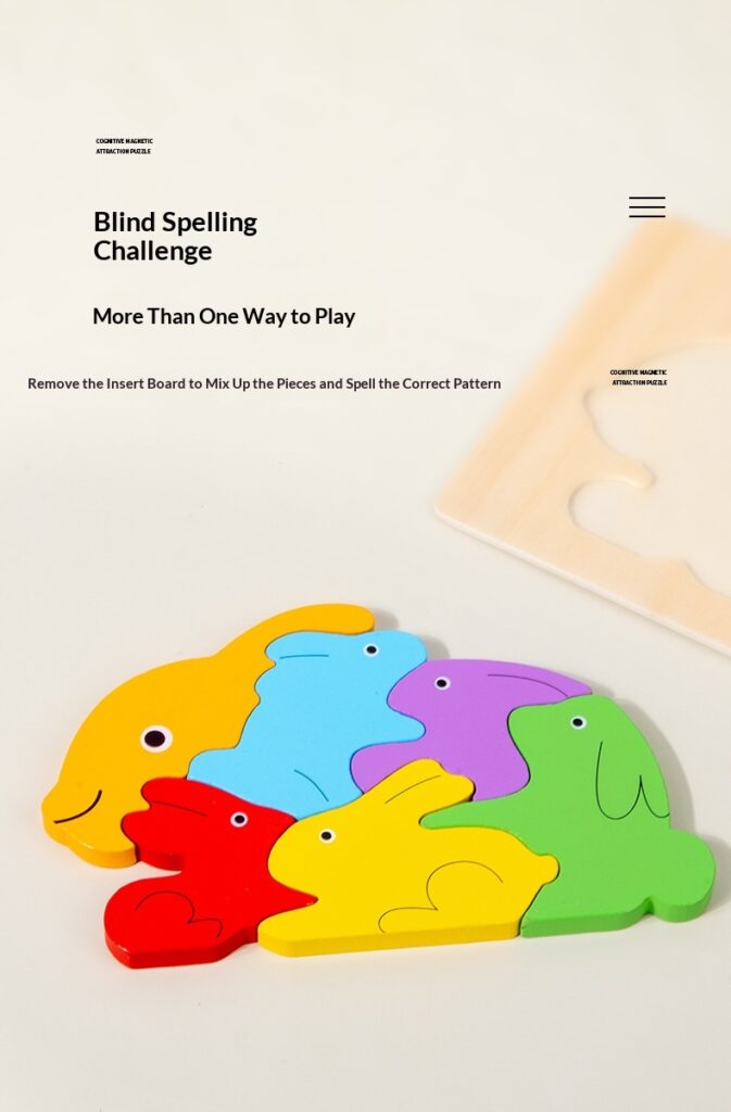 Wooden Dinosaur Animal Shape-Matching Grasping Board For Early Childhood Learning