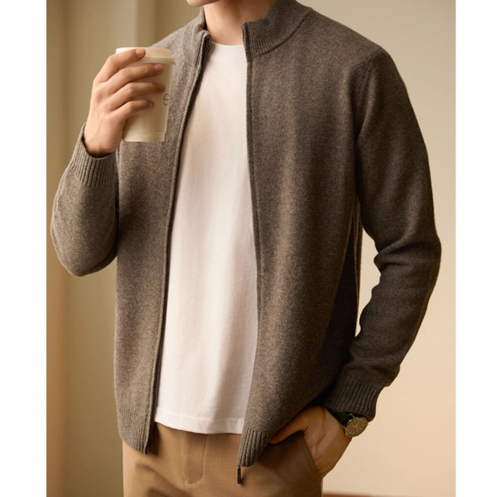 Men's AutumnWinter New Business Knitted Casual Jacket