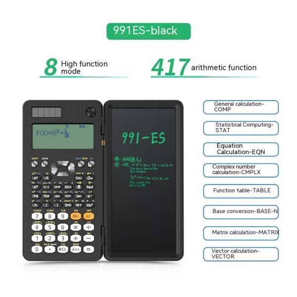 2 In 1 Foldable Scientific Calculators Handwriting Tablet Learning Function Calculator  Foldable Desk Scientific Calculators - Image 29