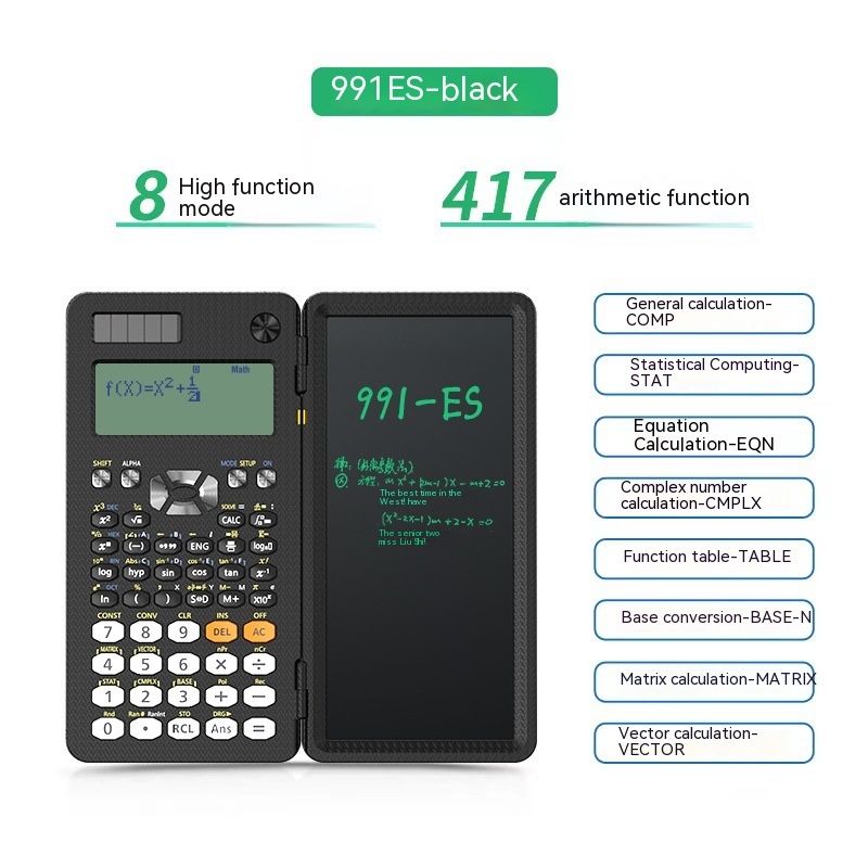 2 In 1 Foldable Scientific Calculators Handwriting Tablet Learning Function Calculator  Foldable Desk Scientific Calculators - Image 29