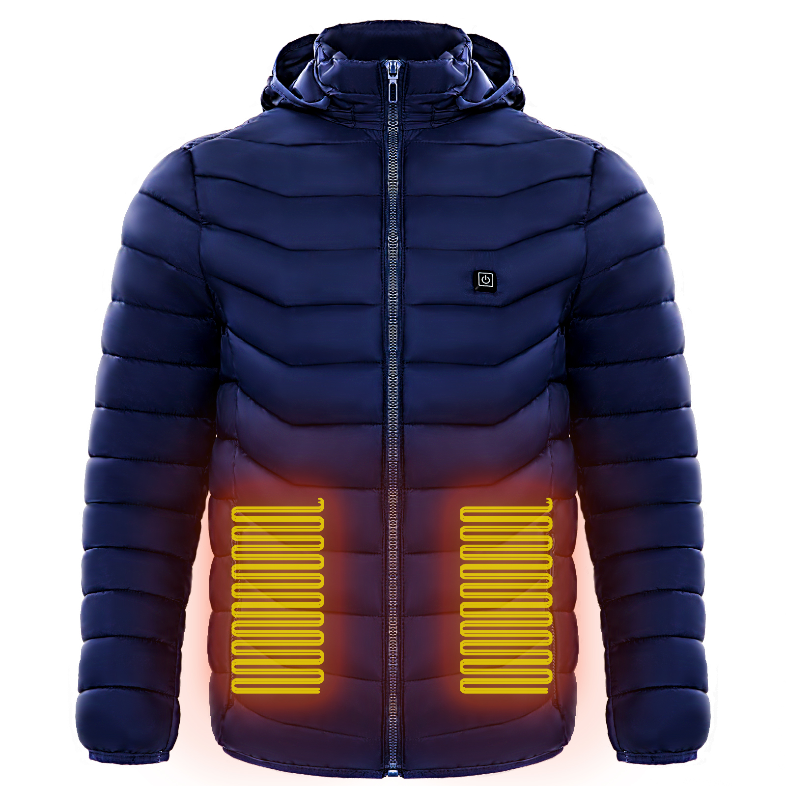 Men Heated Puffer Jacket Electric Heating Coat Insulated Hood Windbreaker 9Heat Zones - Image 9