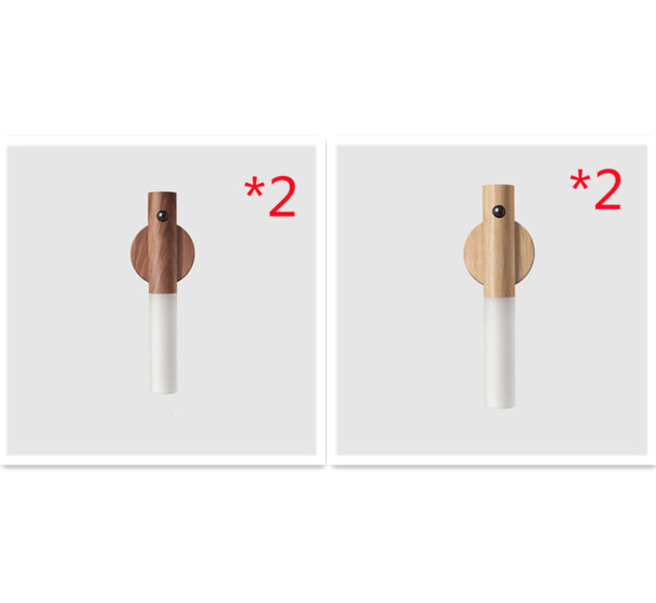 Auto LED USB Magnetic Wood Wireless Night Light Corridors Porch Lights PIR Motion Sensor Wall Light Cabinet Lamp - Image 32