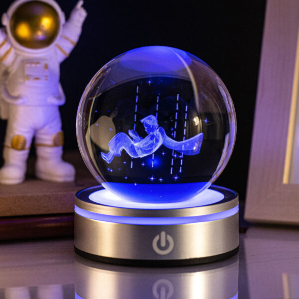 Creative 3D Inner Carving Luminous Crystal Ball Colorful Gradient Small Night Lamp Home Decorations Gifts Selection - Image 17