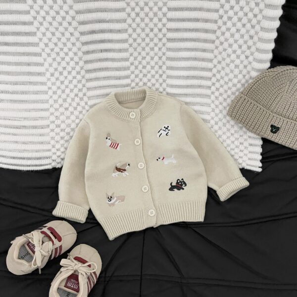 Embroidered Knitted Sweater Straight-leg Pants And A Romper - Image 21