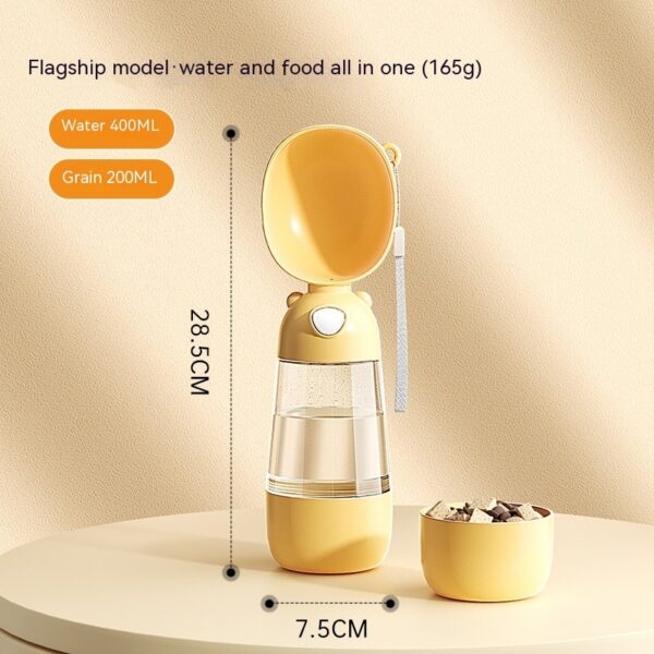 Portable Dog Water Bottle Food And Water Container For Pet Pets Feeder Bowl Outdoor Travel Drinking Bowls Water Dispenser - Image 5