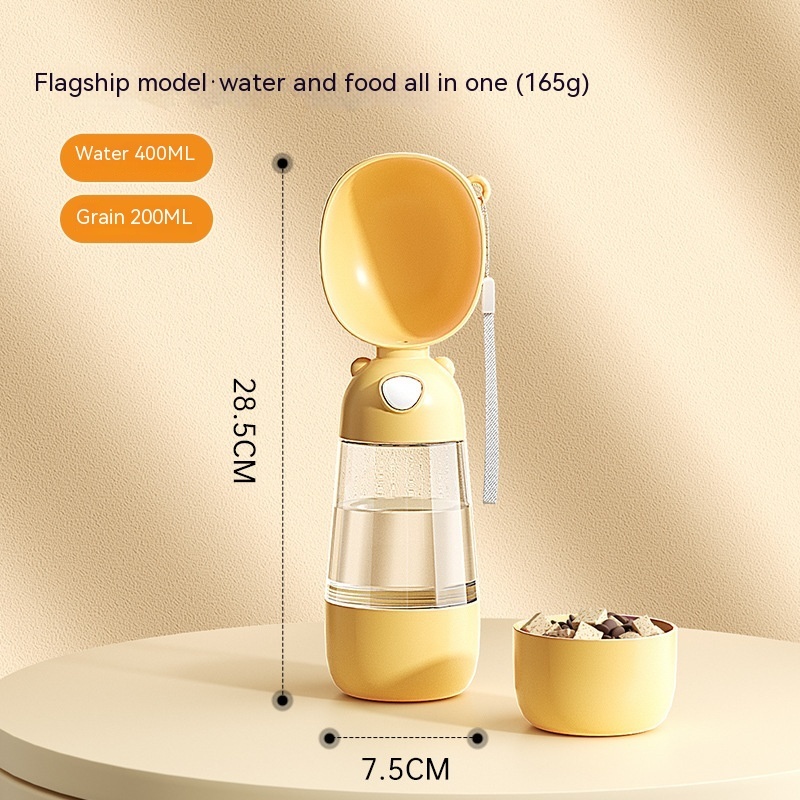 Portable Dog Water Bottle Food And Water Container For Pet Pets Feeder Bowl Outdoor Travel Drinking Bowls Water Dispenser - Image 5