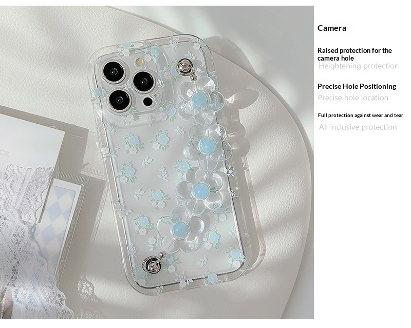 Fresh And Summery Blue Floral Phone Case - Image 17