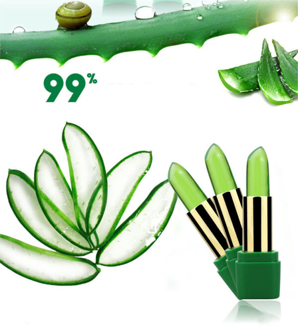 Aloe Vera Gel Color Changing Lipstick Gloss  Moisturizer Anti-drying Desalination Fine-grain Lip Blam Care - Image 11