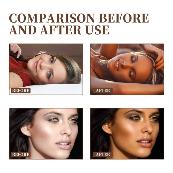 Tanning Face Serum Face Body Tanning Bed Outdoor Fine Line Repair Skin Serum Dark Bronzer Self Tanning Serum Drops - Image 11