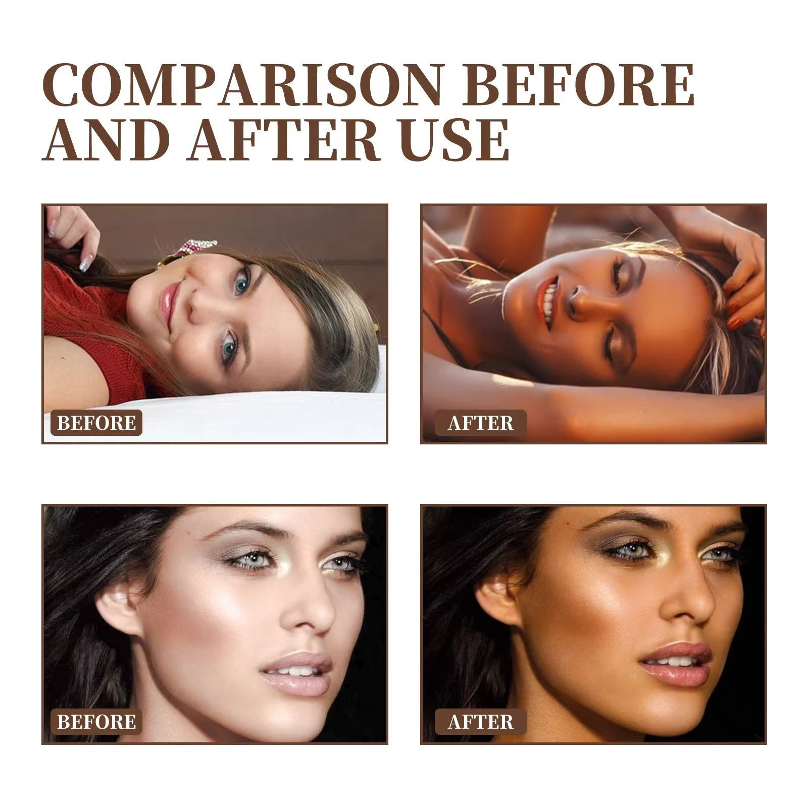 Tanning Face Serum Face Body Tanning Bed Outdoor Fine Line Repair Skin Serum Dark Bronzer Self Tanning Serum Drops - Image 11
