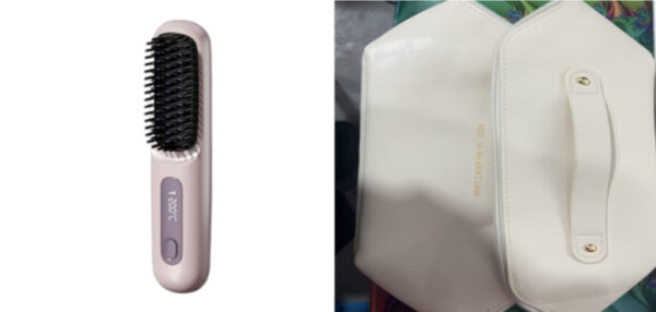 2 In 1 Straight Hair Comb Wireless Hair Straightener Brush Hair Fast Heating Portable Hot Curler USB Charging - Image 38