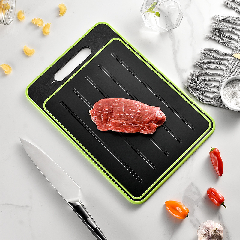 Double-side Cutting Board With Defrosting Function Chopping Board Kitchen Grinding Cutting Board With Knife Sharpener - Image 14