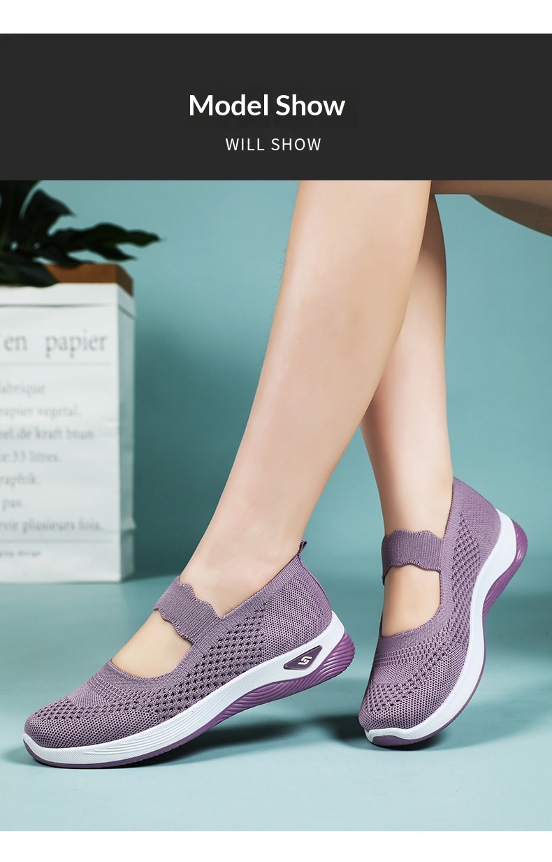 Mid-age And Elderly Mothers Lightweight Walking Shoes - Image 13