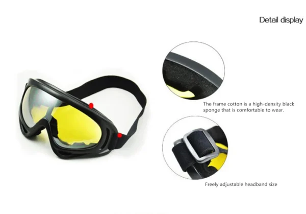 X400 Windshield Sand Goggles For Motorcycles - Image 11