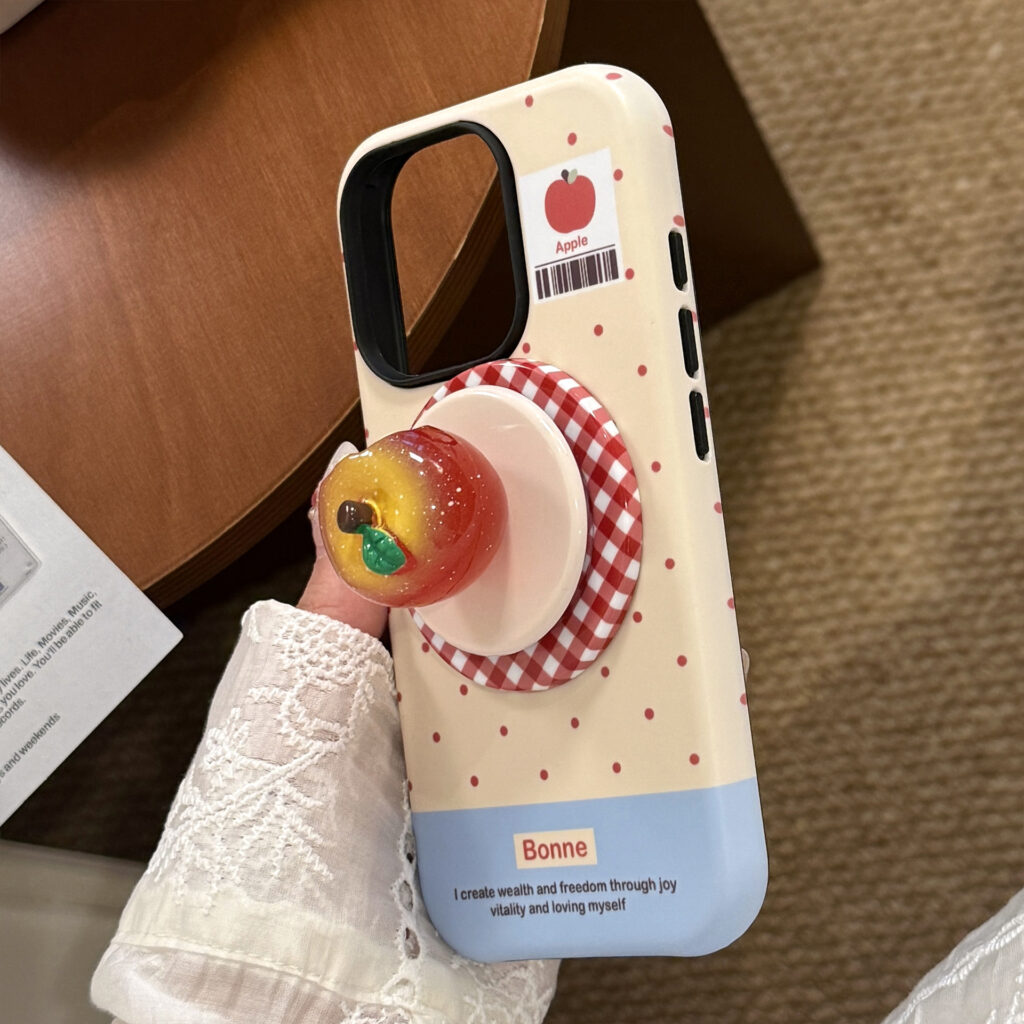 3D Luminous Magnetic Suction Stand Phone Case