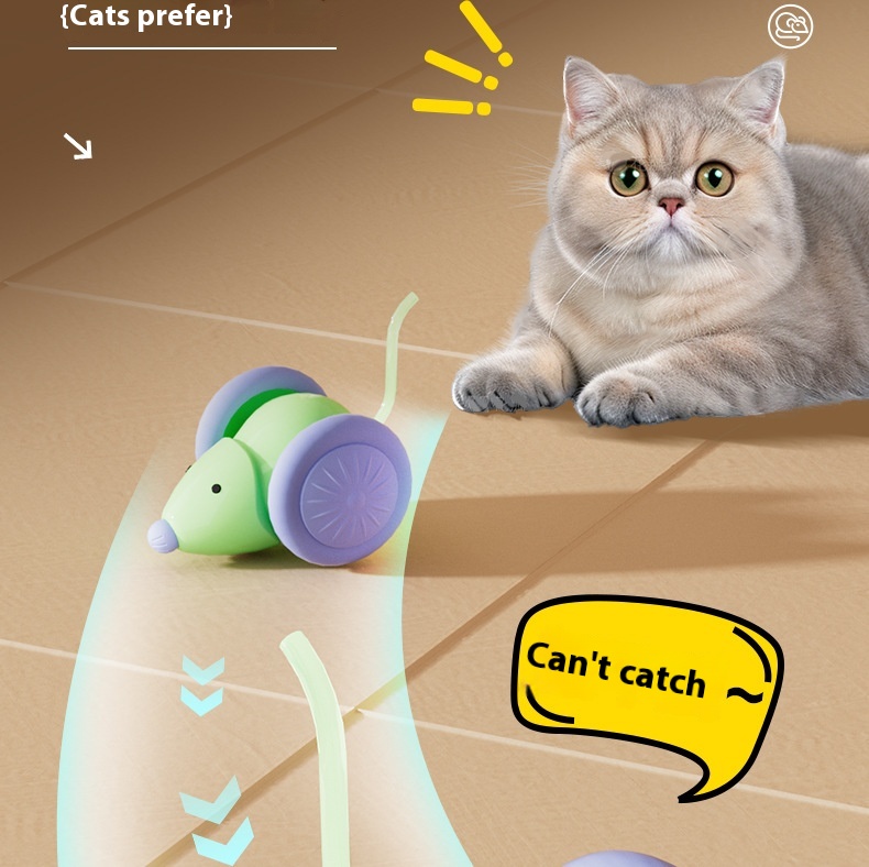 Pet Toys Interactive Cat Toy Electric Mouse Car - Automatic Teaser With Intelligent Obstacle Avoidance Pet Products - Image 20