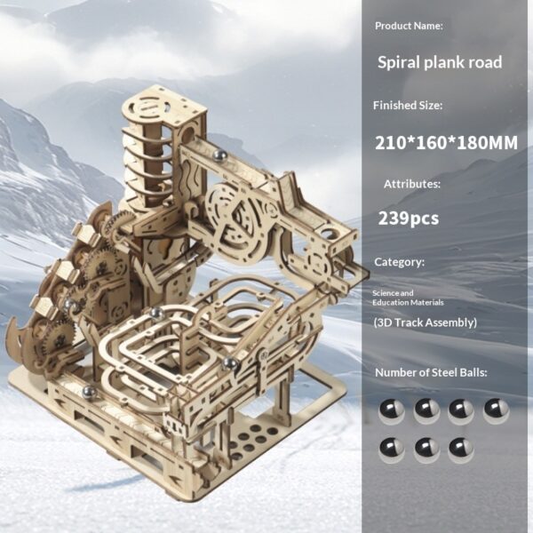 Mechanical 3D Puzzle DIY Handmade Assembly Educational Toy - Image 6
