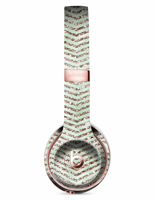 Brown and Green Glimmer Chevron Full-Body Skin Kit for the Beats by - Image 2