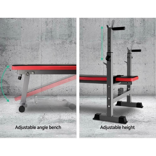 Everfit Weight Bench Squat Rack Bench Press Home Gym Equipment 200kg - Image 2