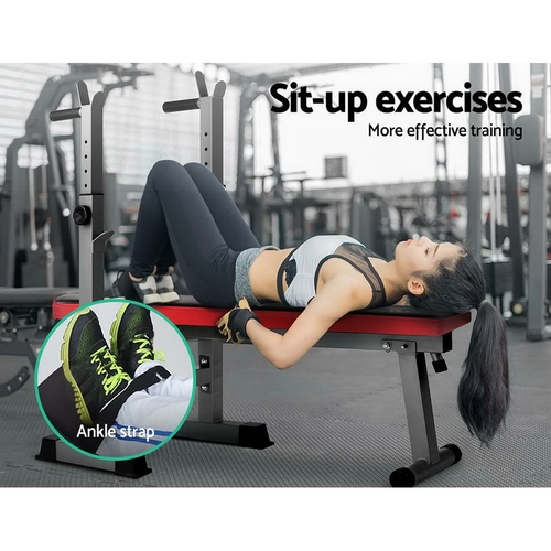 Everfit Weight Bench Squat Rack Bench Press Home Gym Equipment 200kg - Image 4