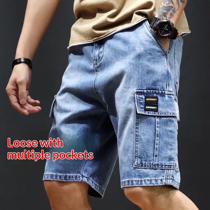 Mid-length Pants Breeches Youth Workwear Jeans - Image 4