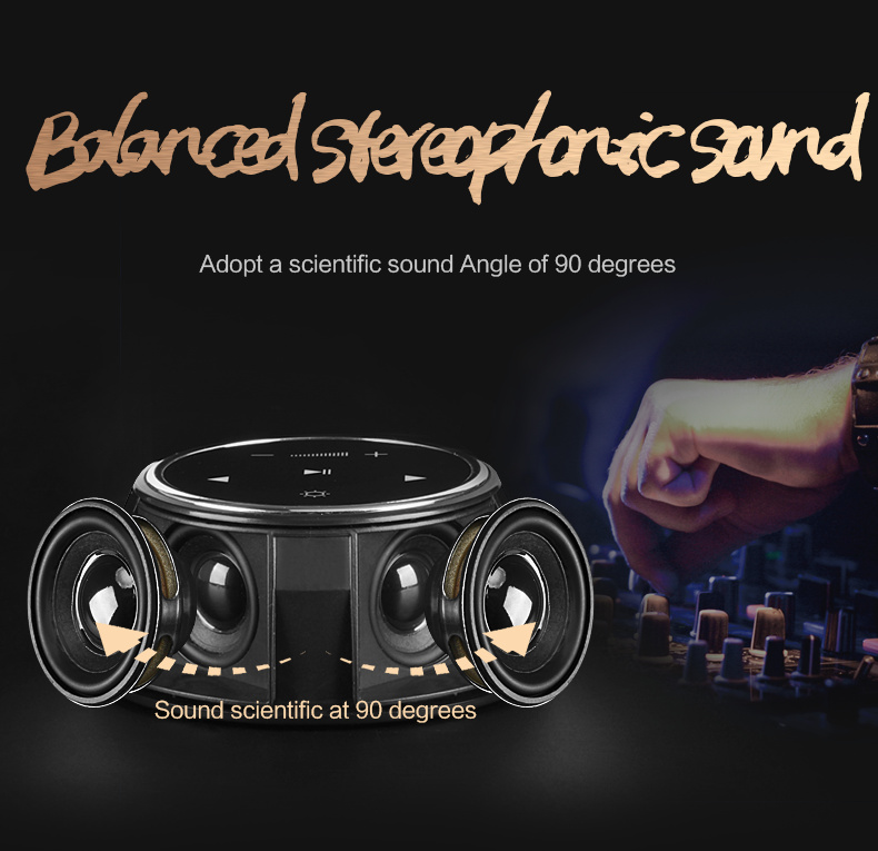 Creative Bluetooth Subwoofer Stereo Speaker LED Desk Lamp Stepless Dimming Folding Touch Atmosphere Night Light - Image 23