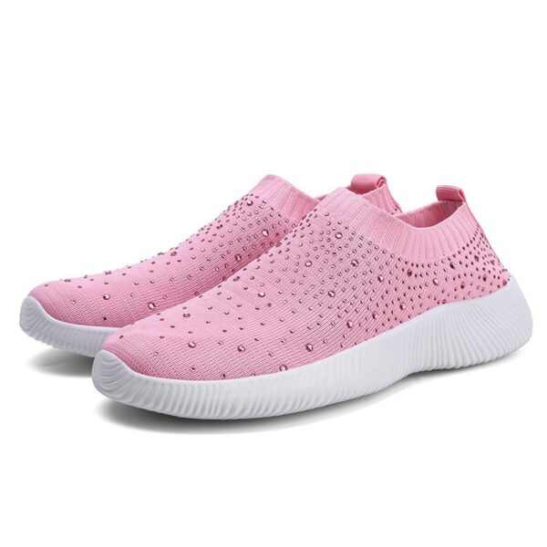 Plus-size Lightweight MD-soled Flyknit Stretchy Casual Shoes - Image 8