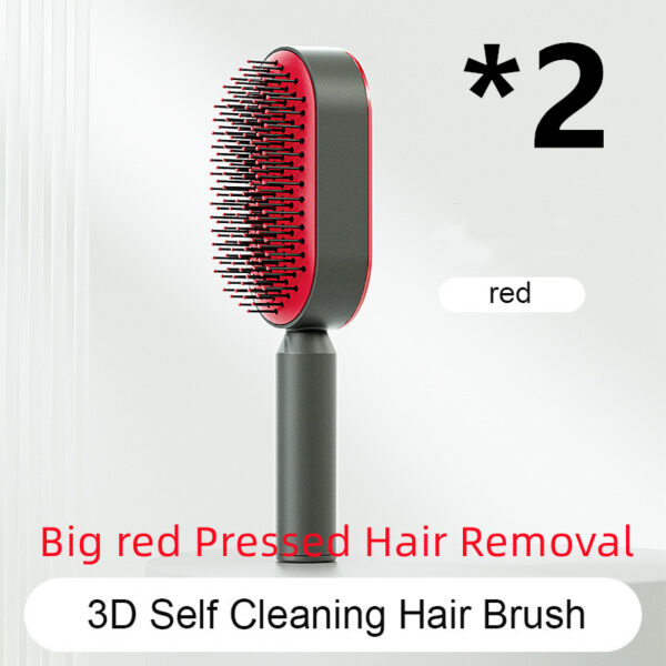Self Cleaning Hair Brush For Women One-key Cleaning Hair Loss Airbag Massage Scalp Comb Anti-Static Hairbrush - Image 47