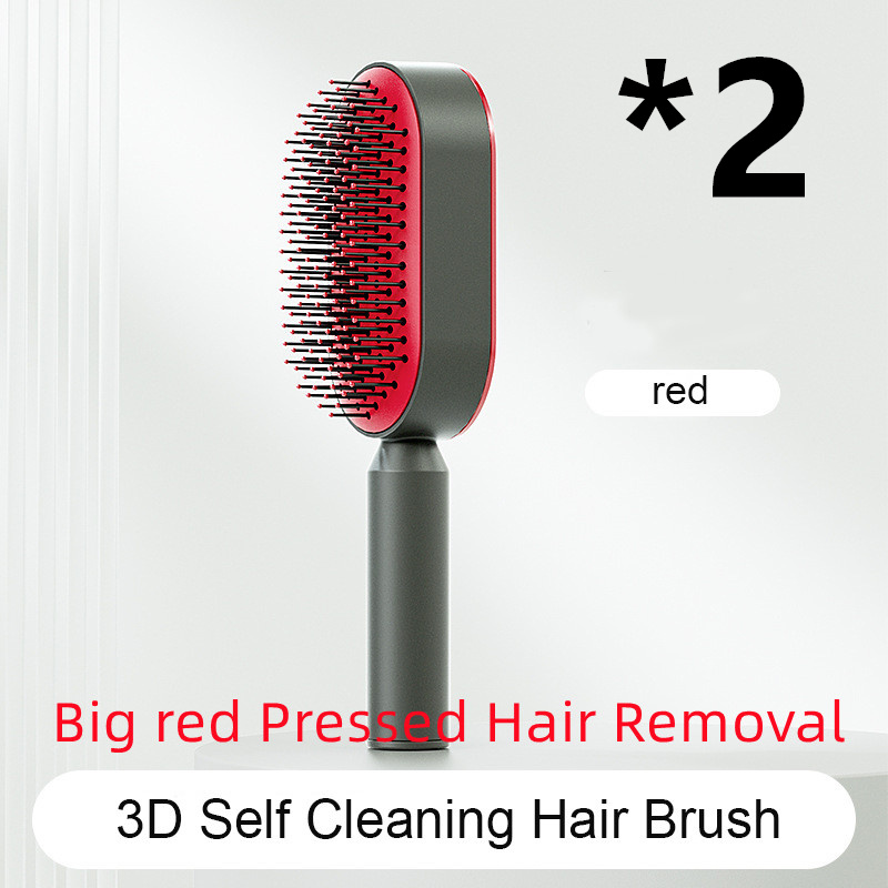 Self Cleaning Hair Brush For Women One-key Cleaning Hair Loss Airbag Massage Scalp Comb Anti-Static Hairbrush - Image 47