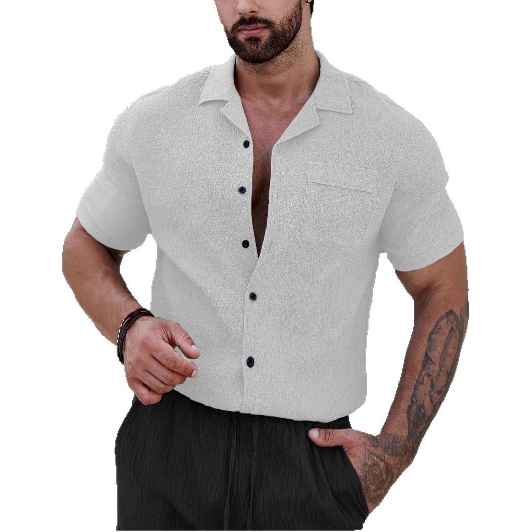 Mens Breathable Wrinkle-Resistant Versatile Semi-Formal Shirt - Image 9