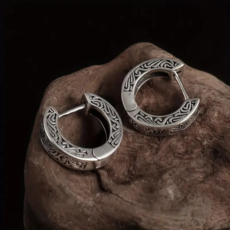 Geometric Hollow Flower Earrings Women