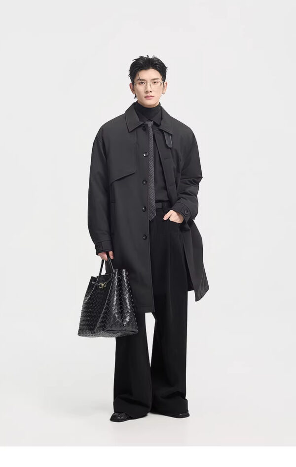 Men's Mid-Length Down Jacket For Winter - Image 17