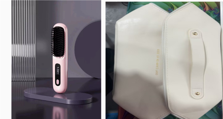 2 In 1 Straight Hair Comb Wireless Hair Straightener Brush Hair Fast Heating Portable Hot Curler USB Charging - Image 46