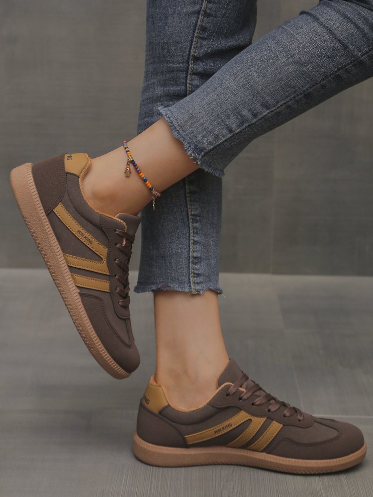 European And American-style Retro Color-Block Sneakers - Image 18